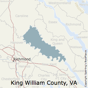 King_William,Virginia County Map